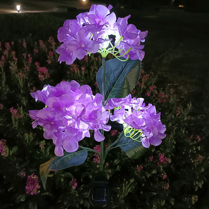 Solar Hydrangea Flower Lights
