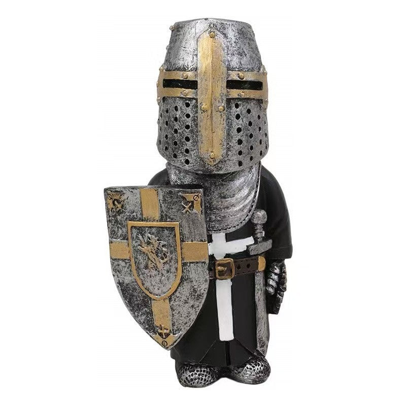Dwarf Knight Resin Sculpture Ornament
