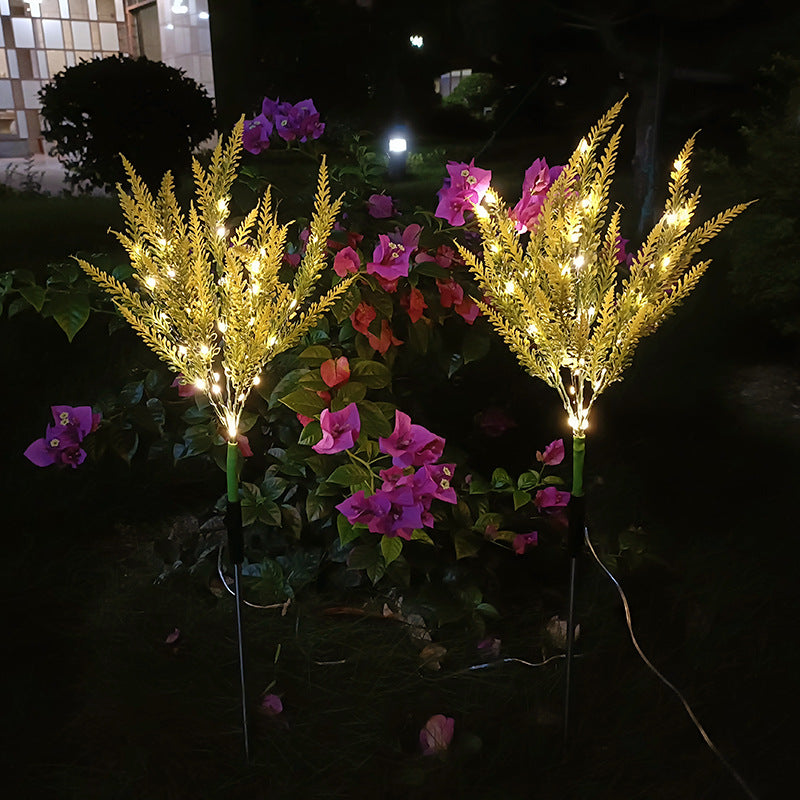 Solar-Powered LED Lavender Garden Stake Lights