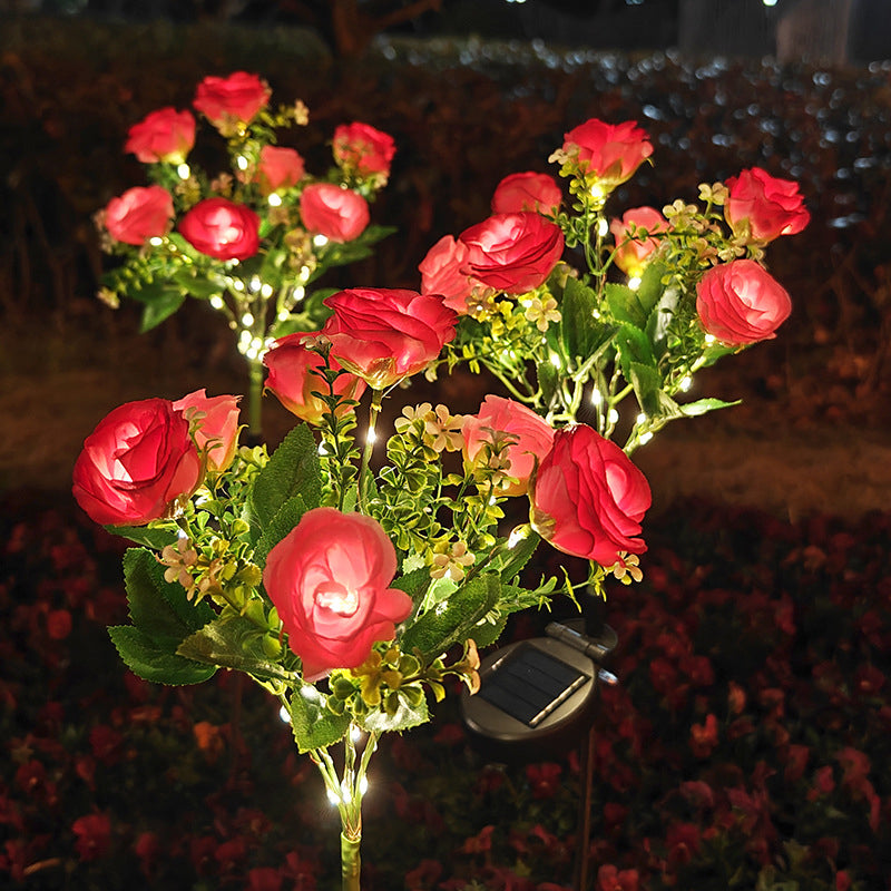 Solar-Powered LED Garden Lights