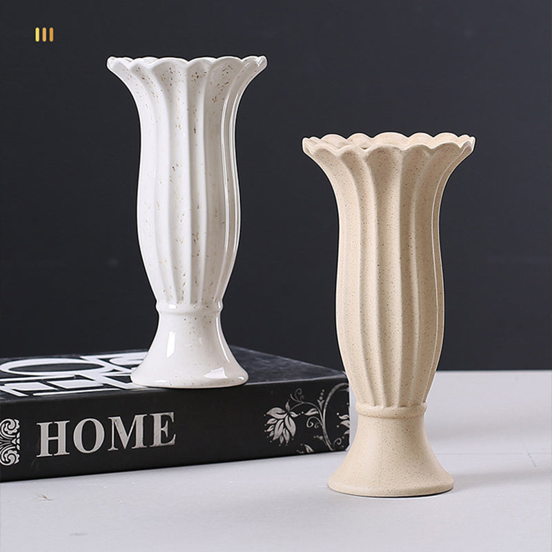 Roman column ceramic vase