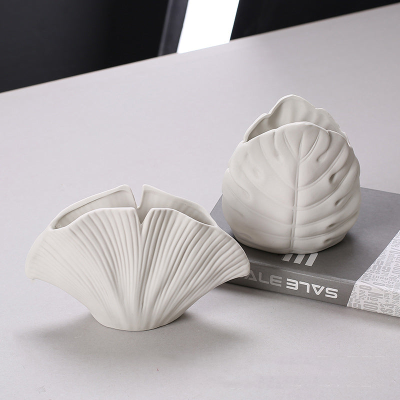 Modern simple handmade ceramic vase series