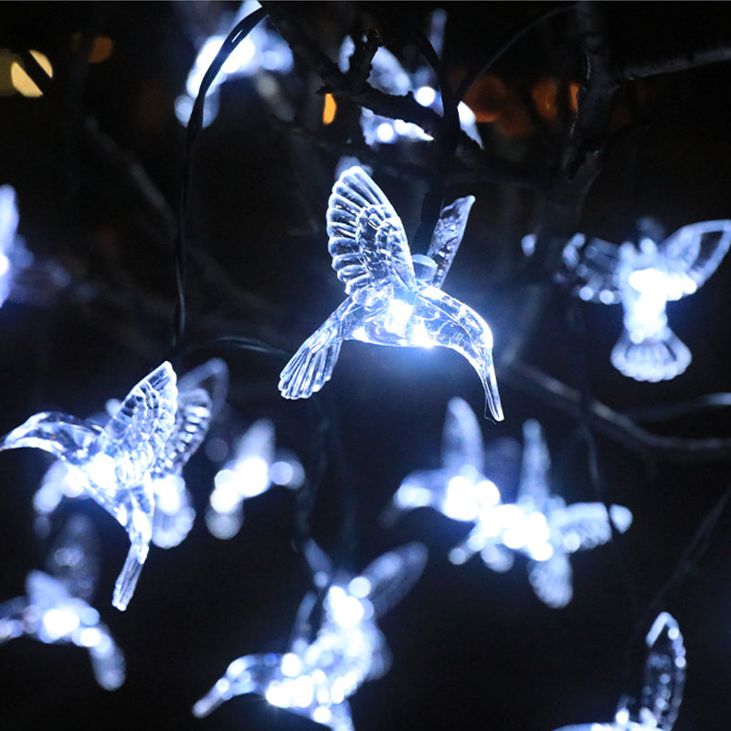 Solar Hummingbird String Lights
