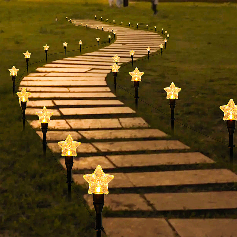 Solar-Powered Outdoor Bubble Ball & Starry Decorative Lights