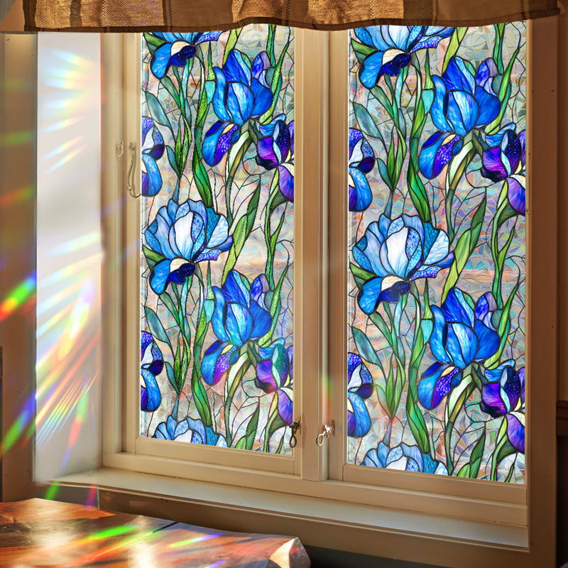 Colorful rainbow static glass sticker
