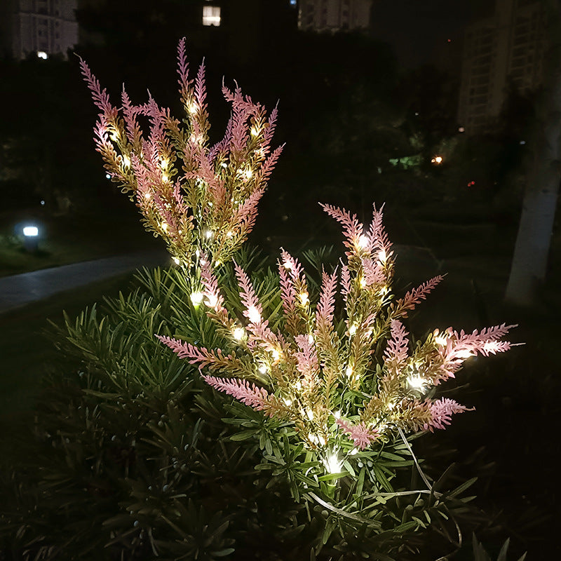 Solar-Powered LED Lavender Garden Stake Lights