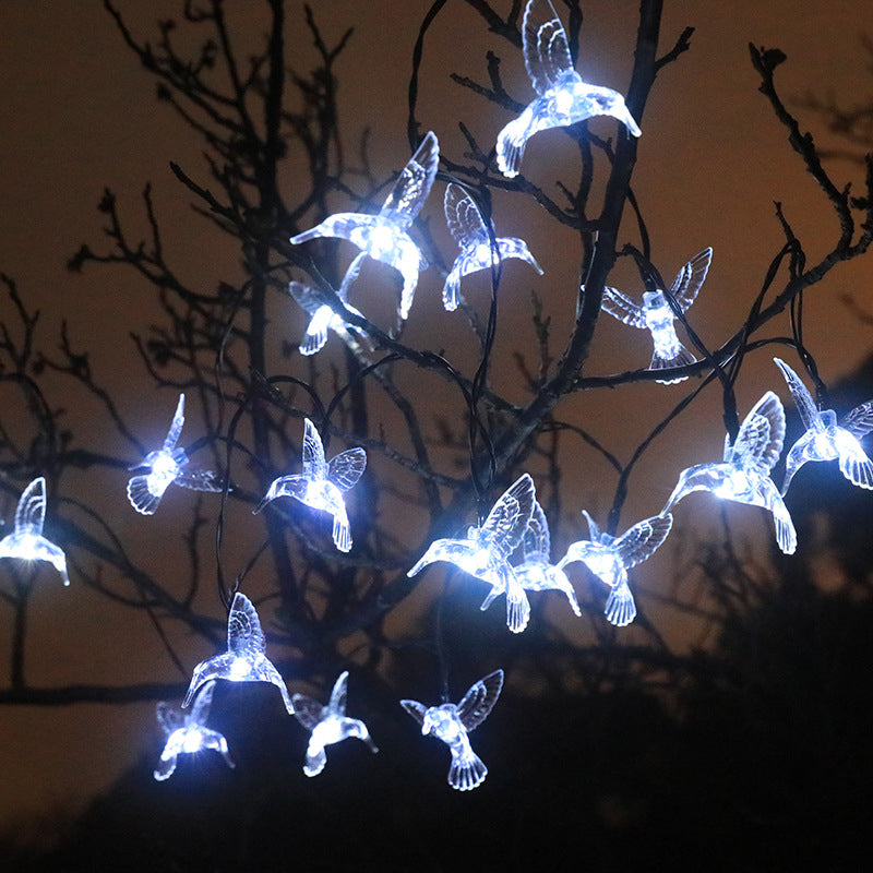 Solar Hummingbird String Lights