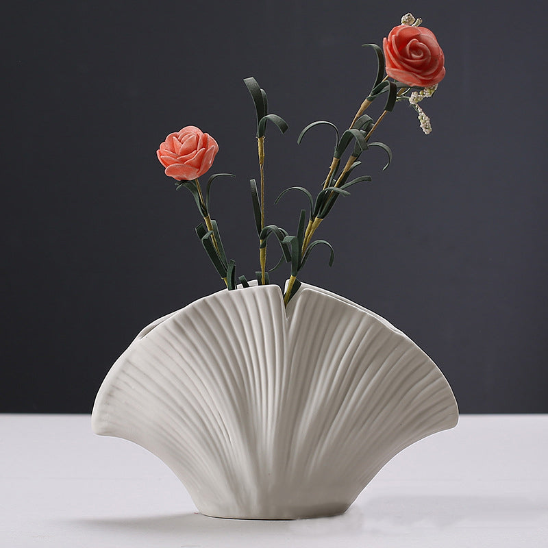 Modern simple handmade ceramic vase series