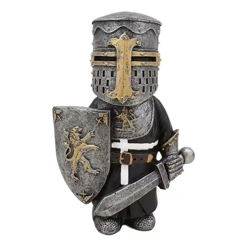 Dwarf Knight Resin Sculpture Ornament