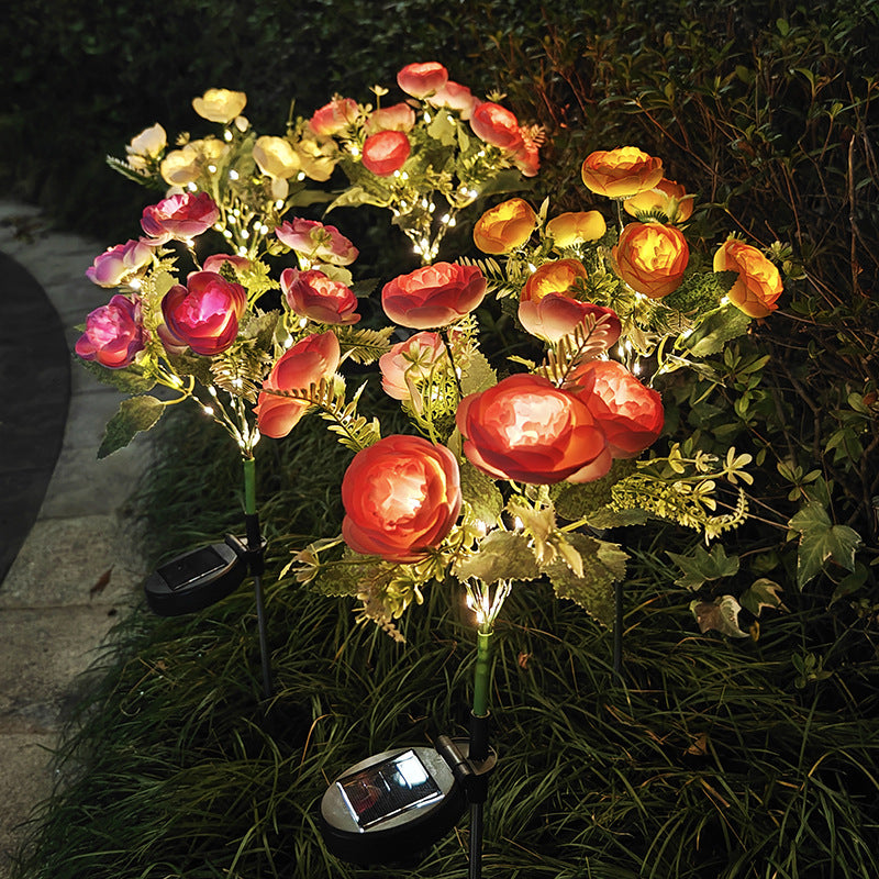 Solar-Powered Simulation LED Garden Light