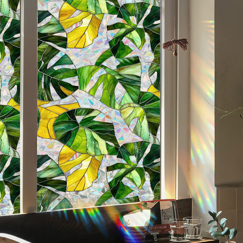 Colorful rainbow static glass sticker