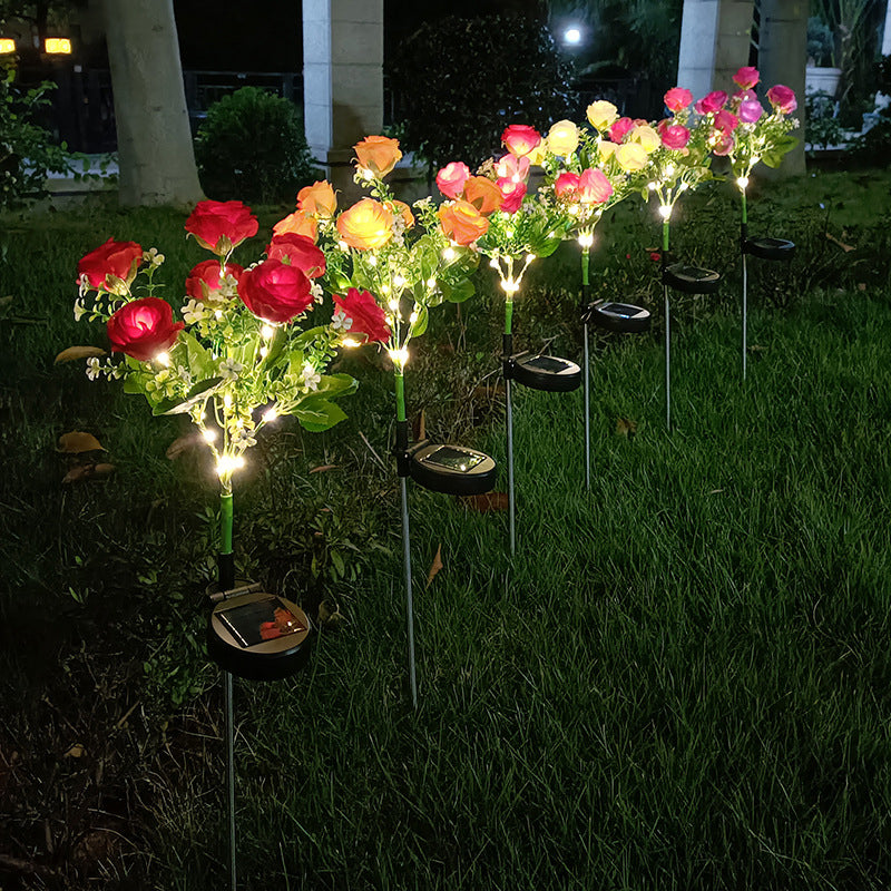 Solar-Powered LED Garden Lights
