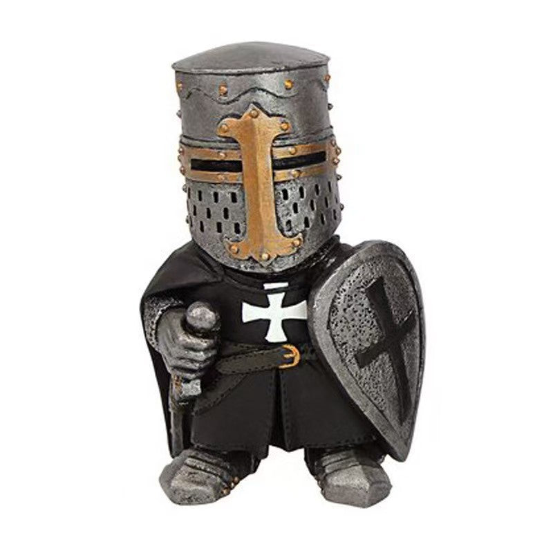 Dwarf Knight Resin Sculpture Ornament
