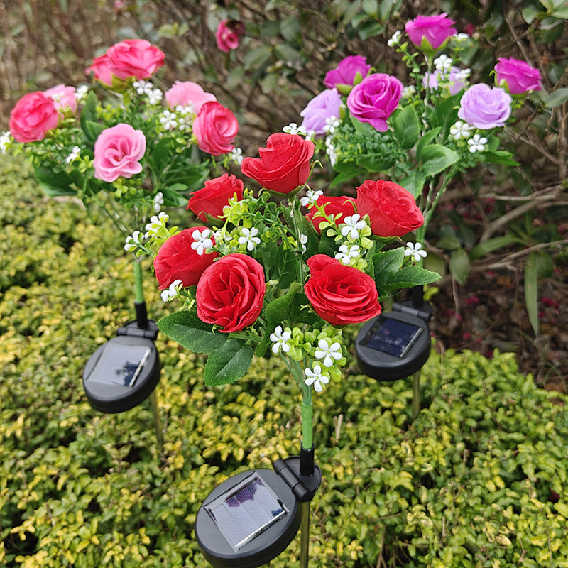 Solar-Powered LED Garden Lights