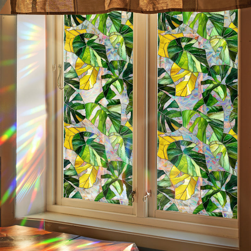Colorful rainbow static glass sticker
