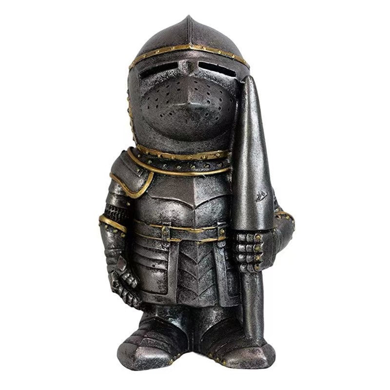 Dwarf Knight Resin Sculpture Ornament