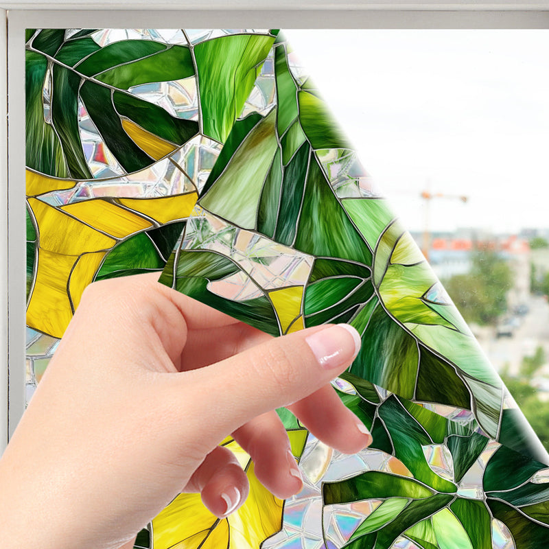 Colorful rainbow static glass sticker