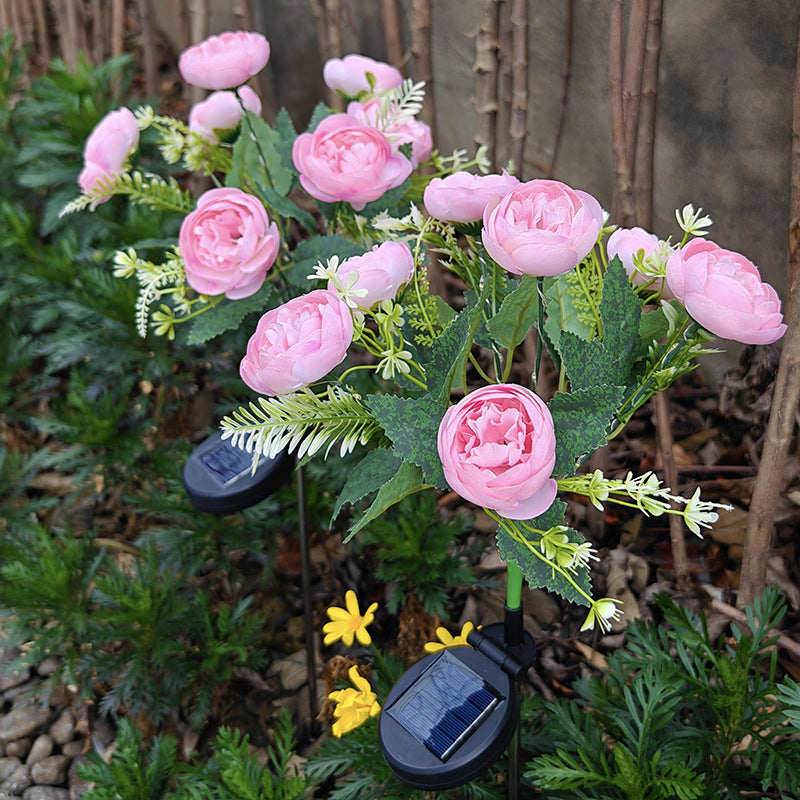 Solar-Powered Simulation LED Garden Light