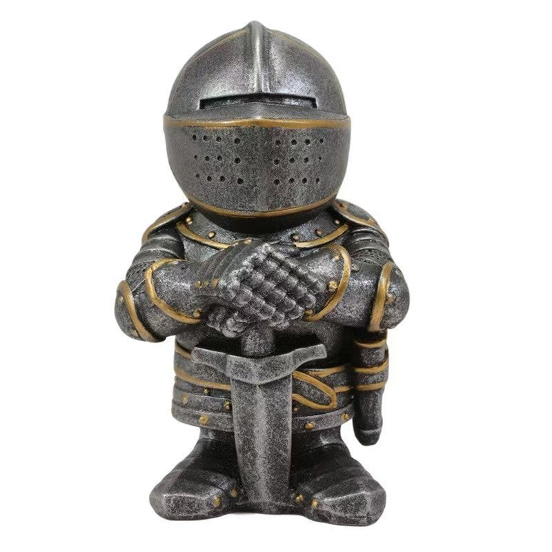 Dwarf Knight Resin Sculpture Ornament