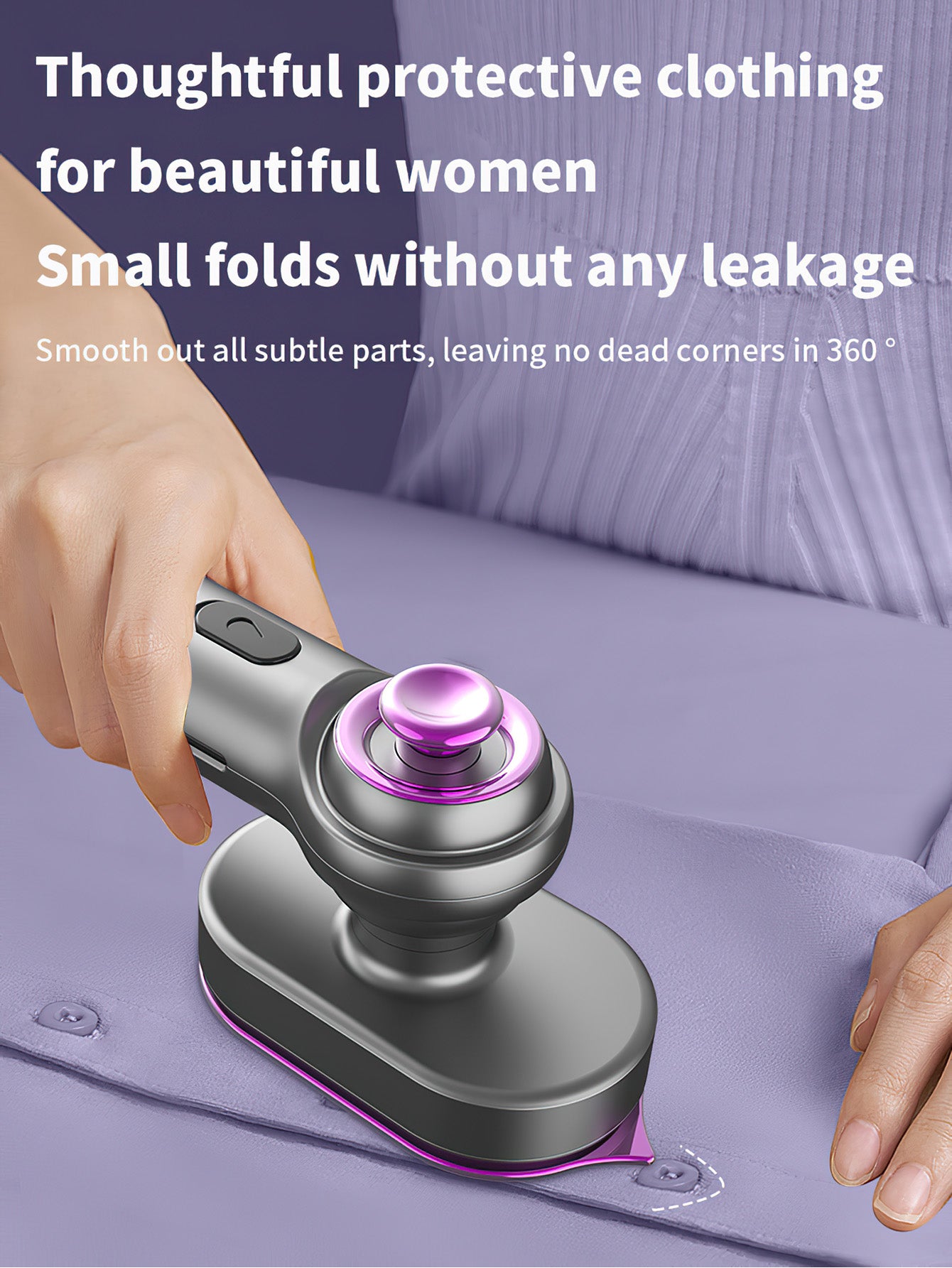 Mini Dual-Use Steam Iron Garment Steamer Compact Wrinkle Eraser - 2 Colours