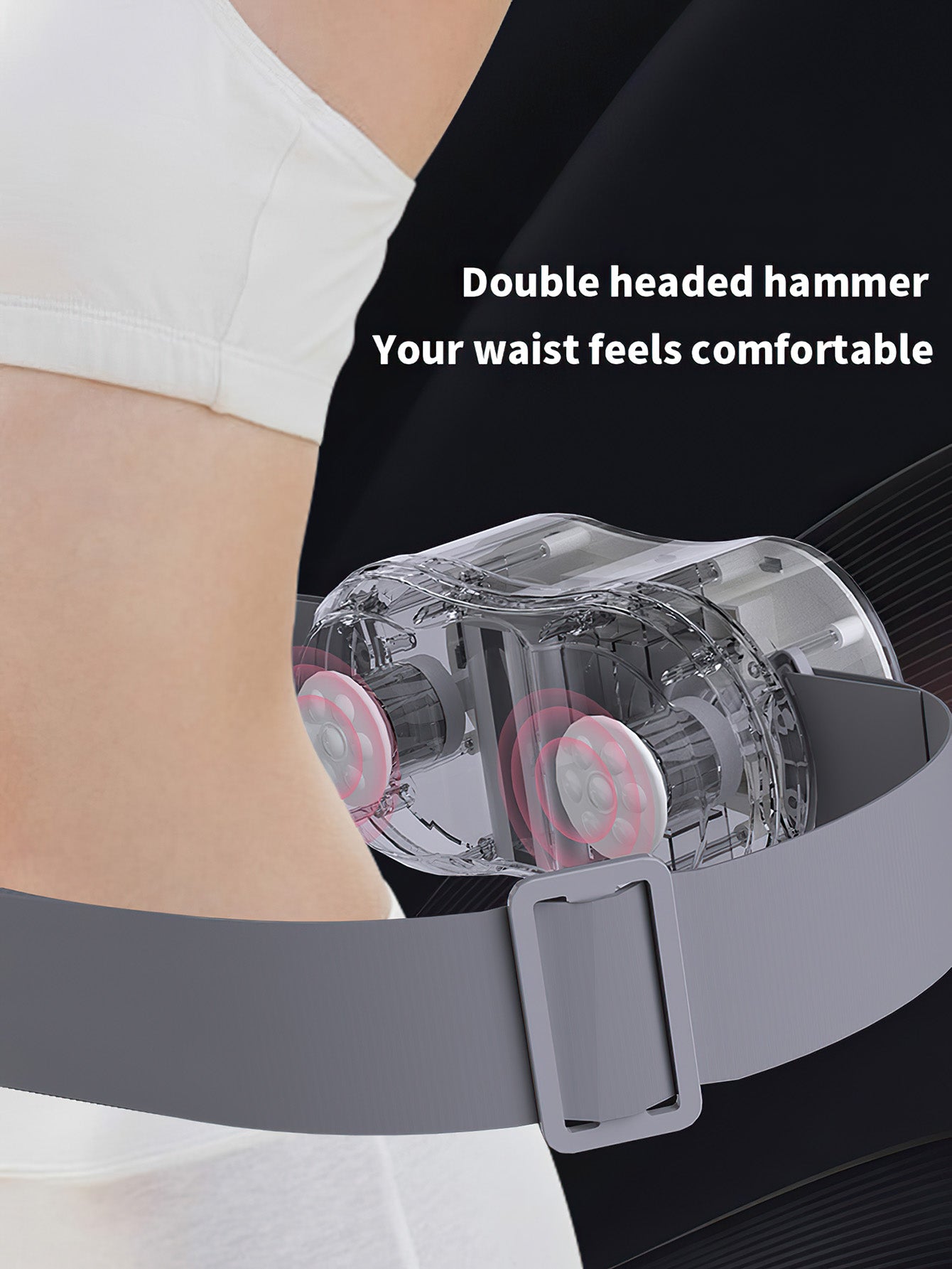 Waist & Abdominal Massager Belt – Smart Relief for Home & Office - 2 Colours