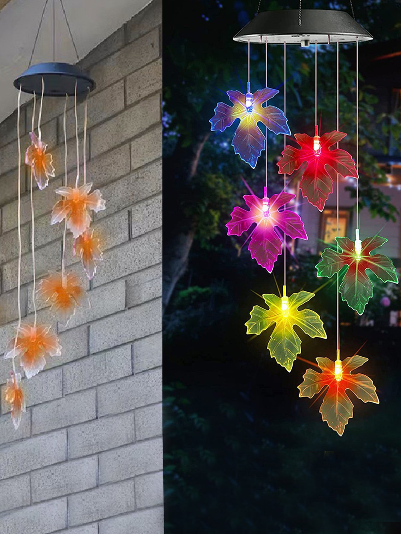 Waterproof Solar Butterfly/Hummingbird Wind Chime Light