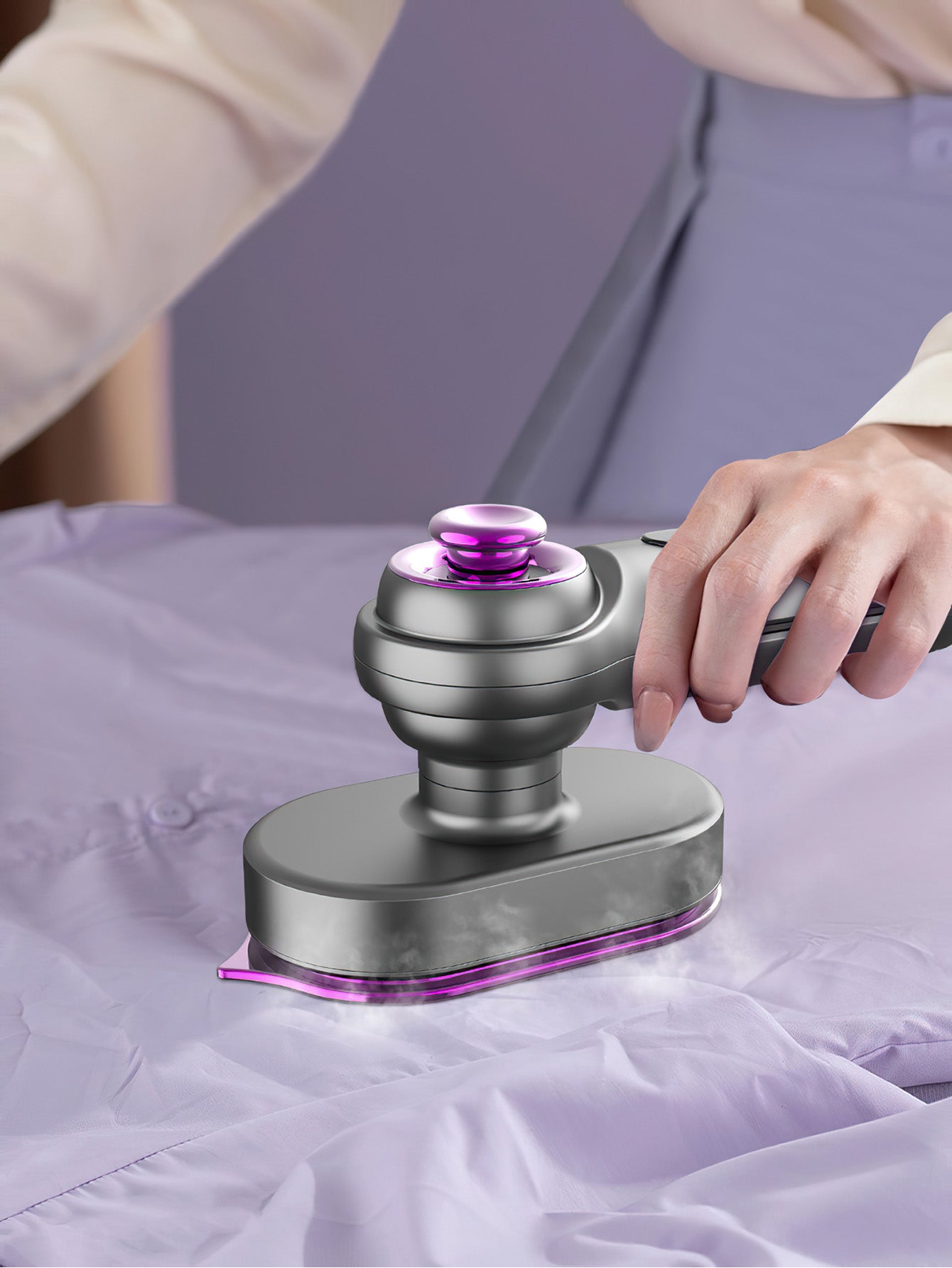 Mini Dual-Use Steam Iron Garment Steamer Compact Wrinkle Eraser - 2 Colours