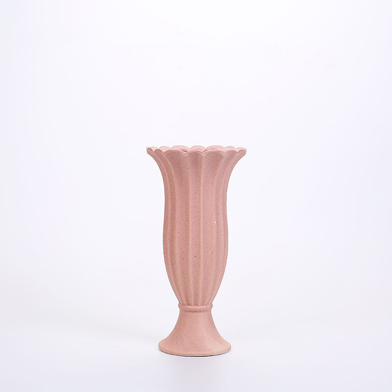 Roman column ceramic vase