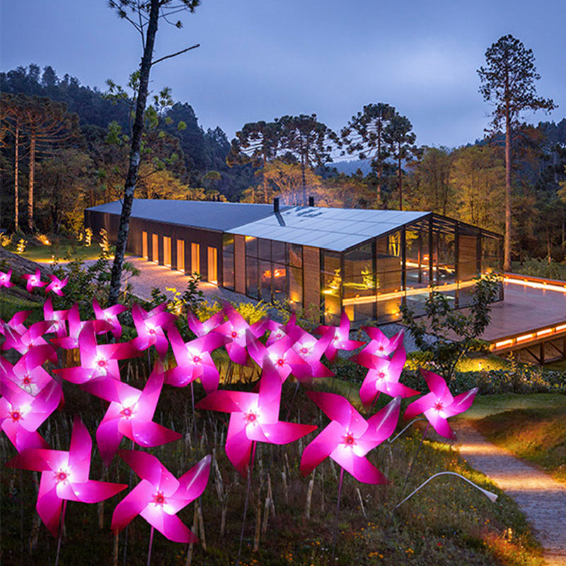 LED Solar Laser Magic Light Windmill Ground Light
