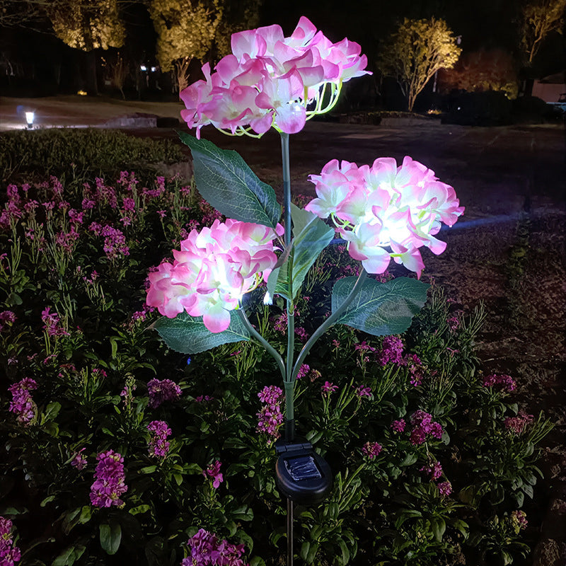 Solar Hydrangea Flower Lights