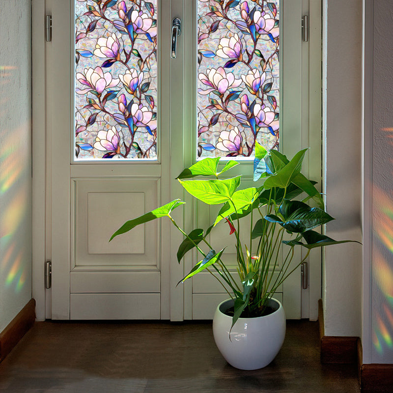 Colorful rainbow static glass sticker