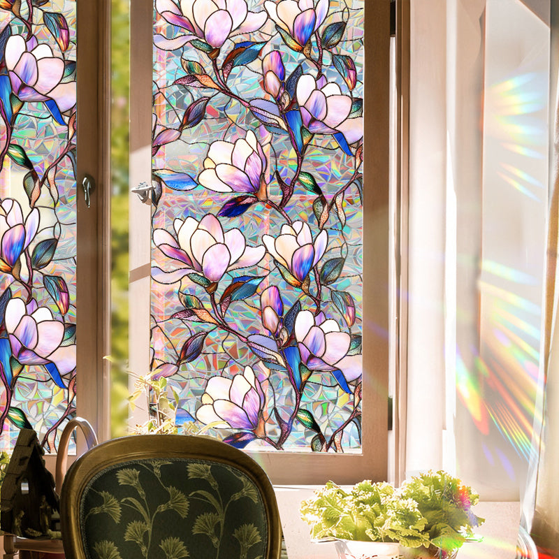 Colorful rainbow static glass sticker