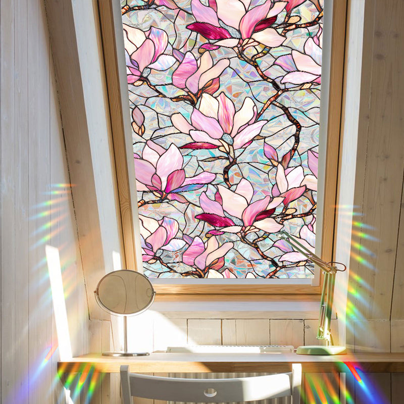 Colorful rainbow static glass sticker