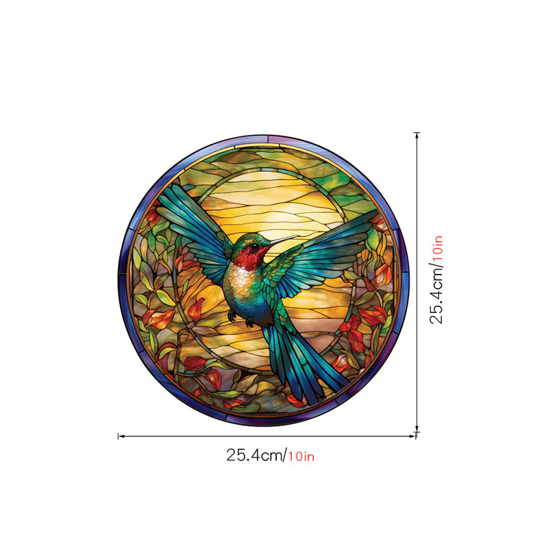 Bird strike warning stickers Colored static glass stickers