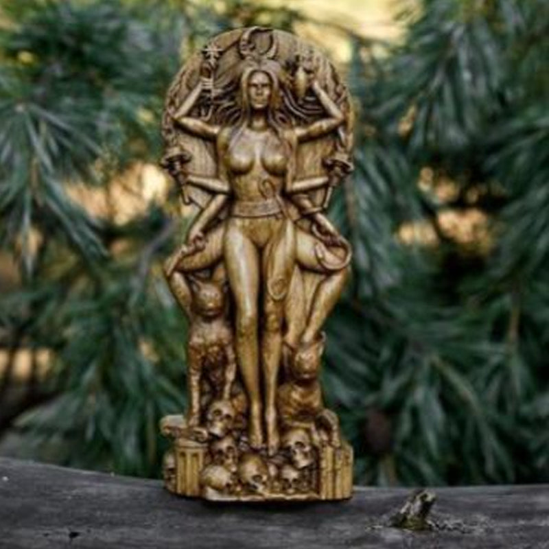 Greek goddess statue pagan altar garden sculpture