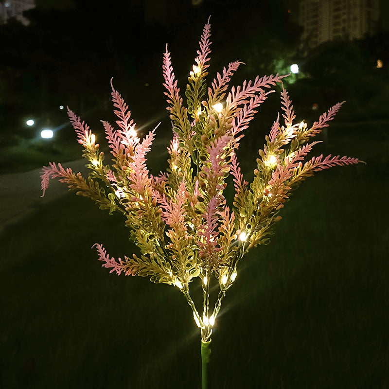 Solar-Powered LED Lavender Garden Stake Lights