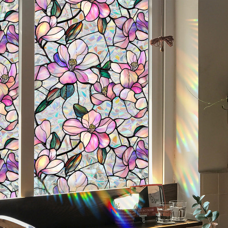 Colorful rainbow static glass sticker