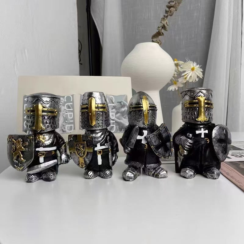 Dwarf Knight Resin Sculpture Ornament
