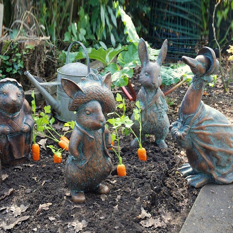 European style handmade resin cartoon animal garden ornaments