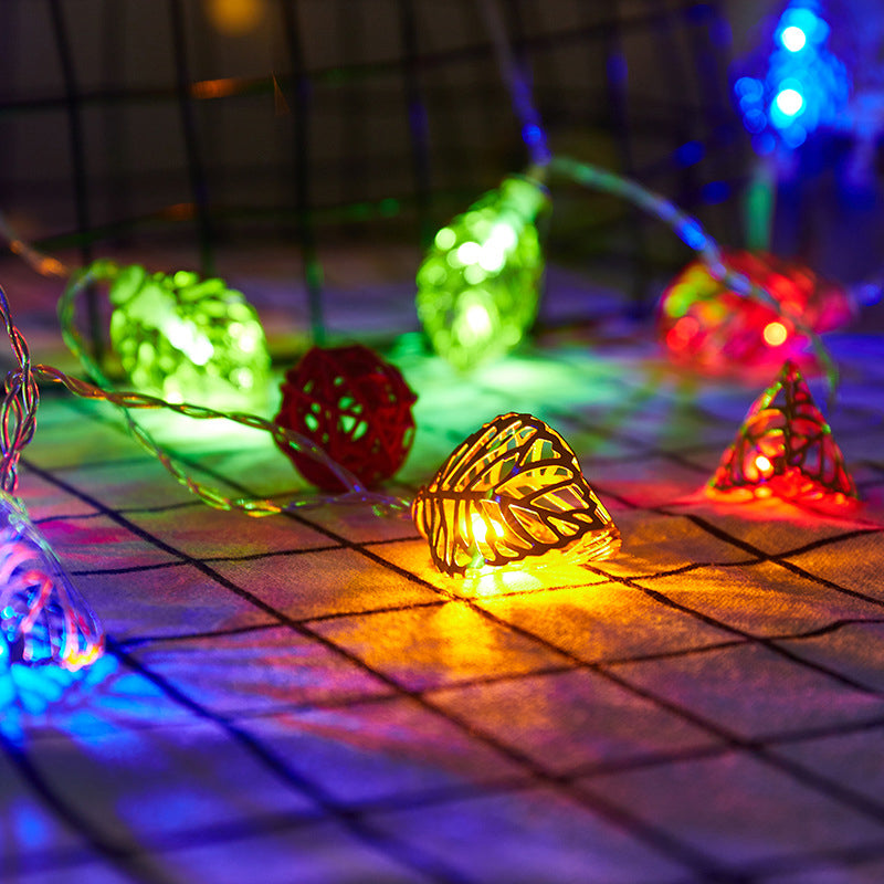 Golden Leaf Christmas LED Light String