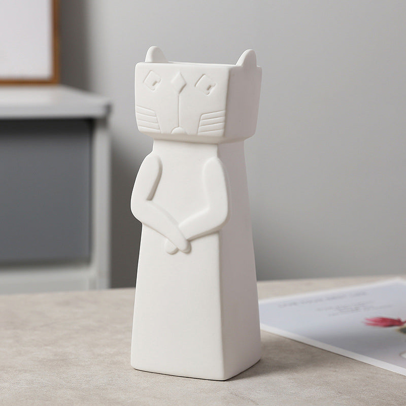 Simple European style ceramic vase ornaments