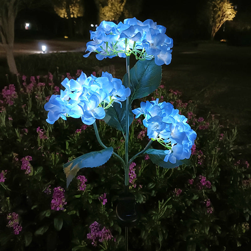 Solar Hydrangea Flower Lights