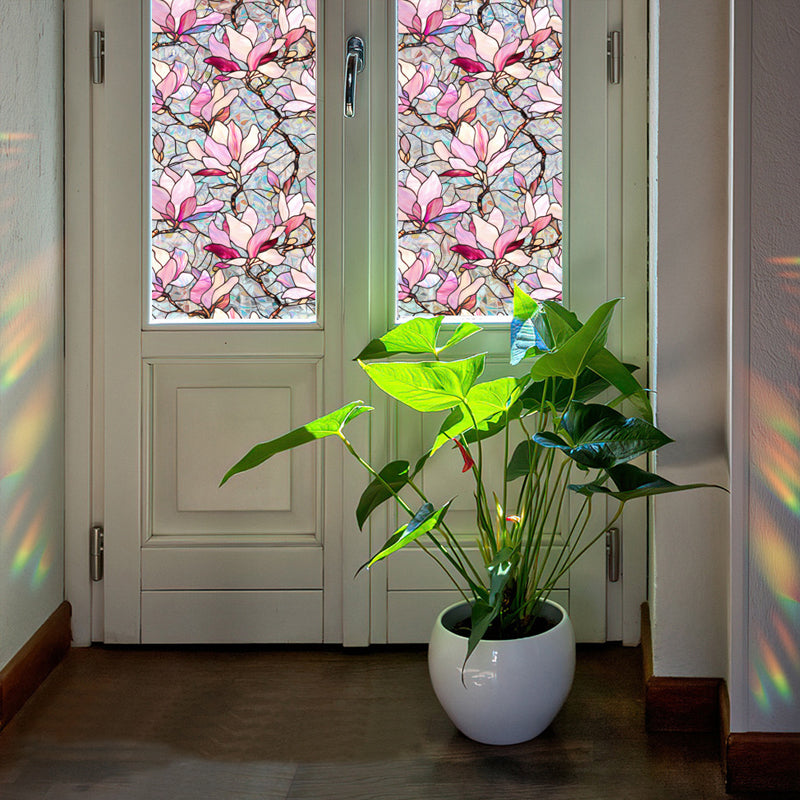 Colorful rainbow static glass sticker