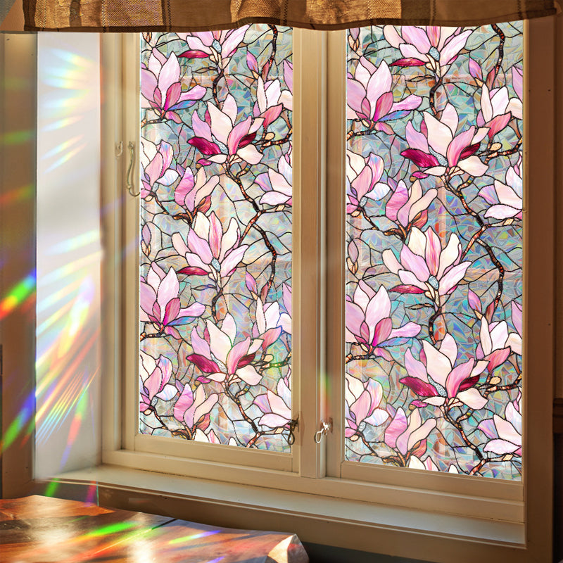 Colorful rainbow static glass sticker