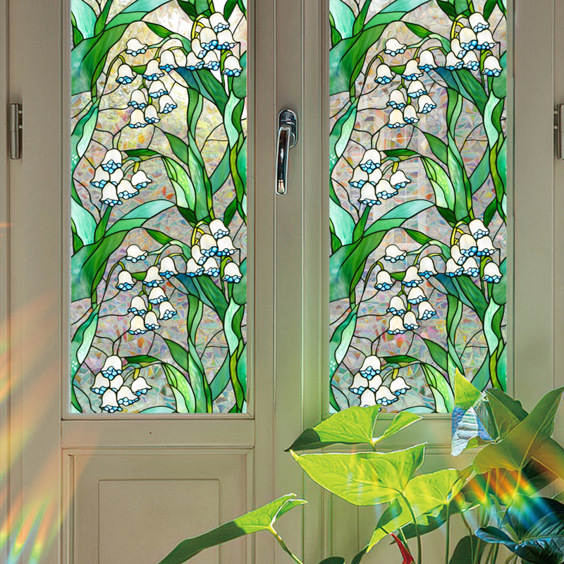 Colorful rainbow static glass sticker