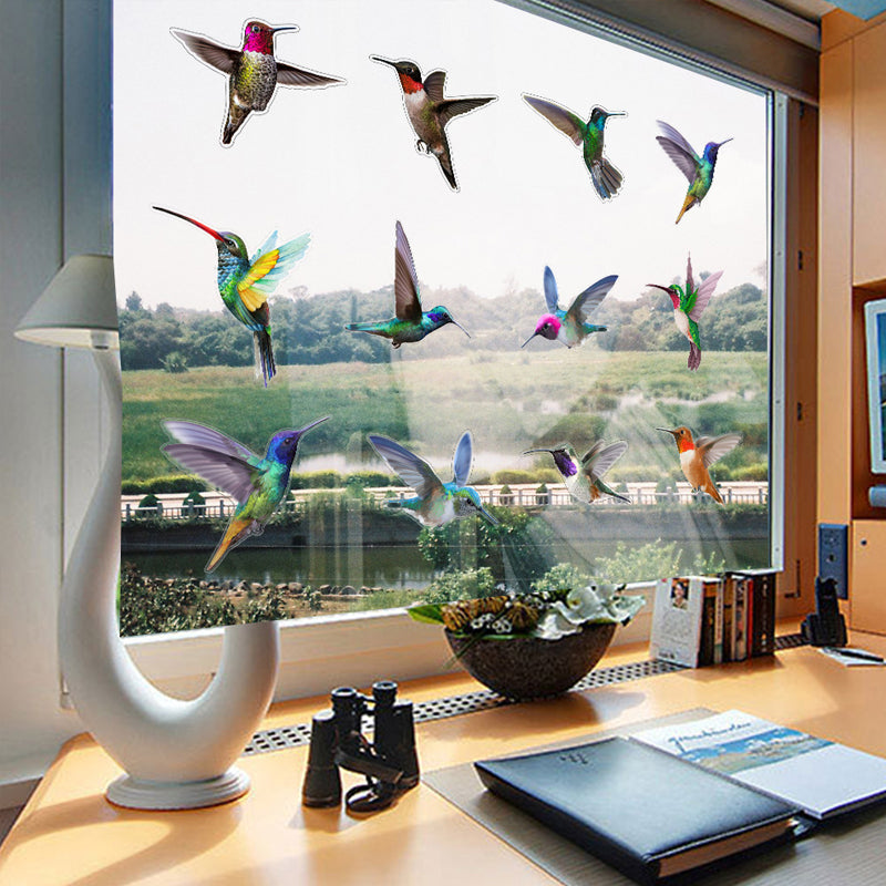 Double-sided colored static glass sticker
