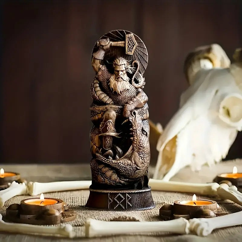 Nordic Gods Series Mythology Statue Home Decorations