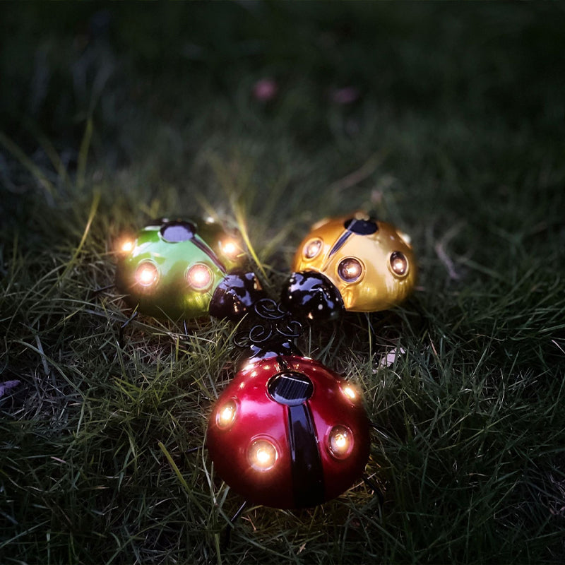Solar Ladybug Wall Light