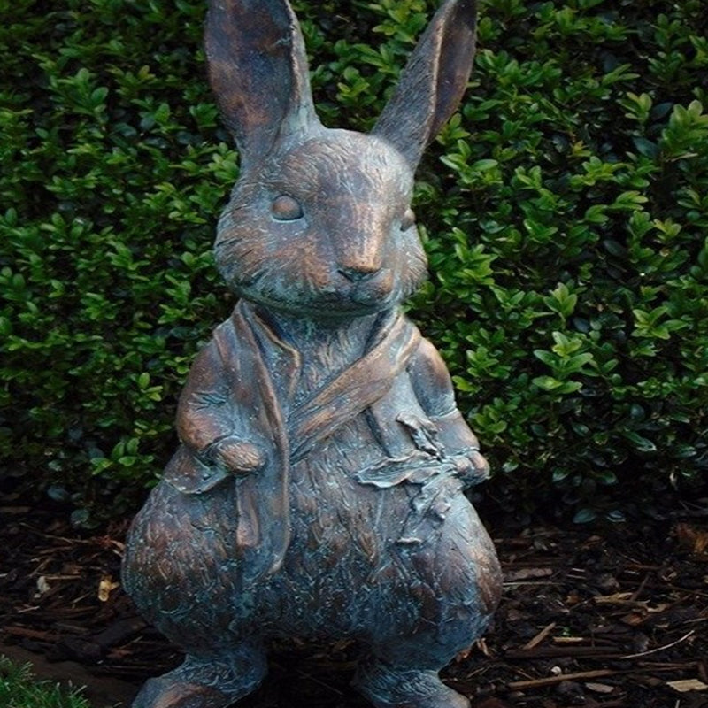 European style handmade resin cartoon animal garden ornaments