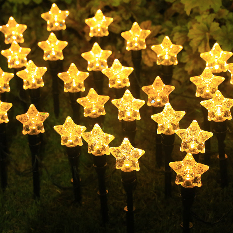 Solar-Powered Outdoor Bubble Ball & Starry Decorative Lights